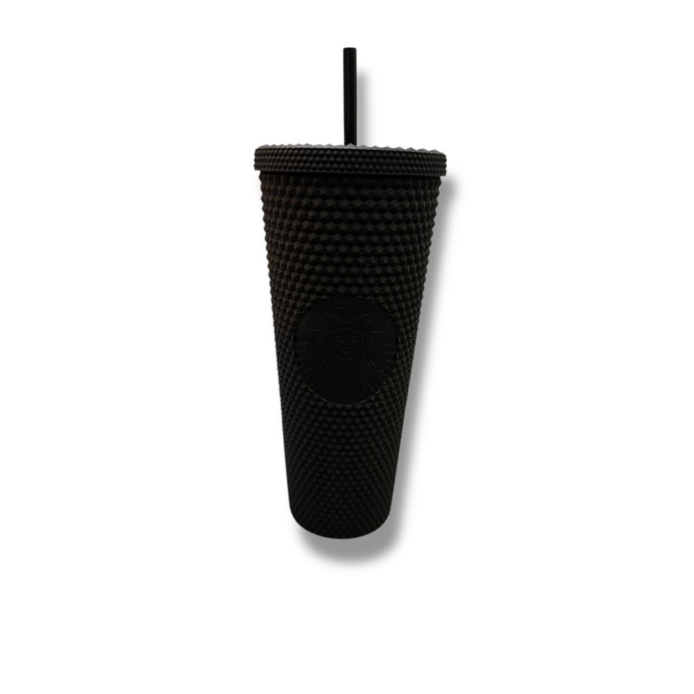 Starbucks Matte Black Studded Tumbler 24 oz Limited Edition Cold Cup Collectible